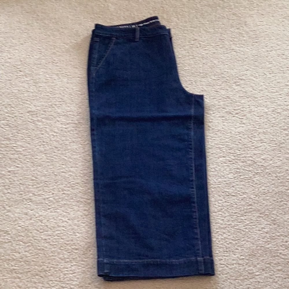 Talbots High-Waist Wide Crop Pant - Picture 7 of 9